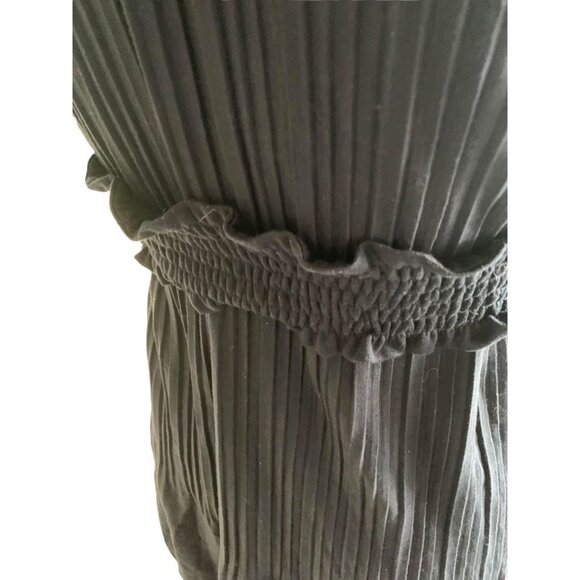 ๐ 2/$20 ๐ Navy Blue Rope Picnic French sz 40 (sz 8) Blouse with Tie - Picture 4 of 5